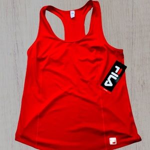 Fila Women’s Performance Racer Tank Top Red BRAND NEW